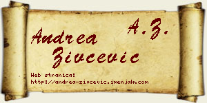 Andrea Živčević vizit kartica